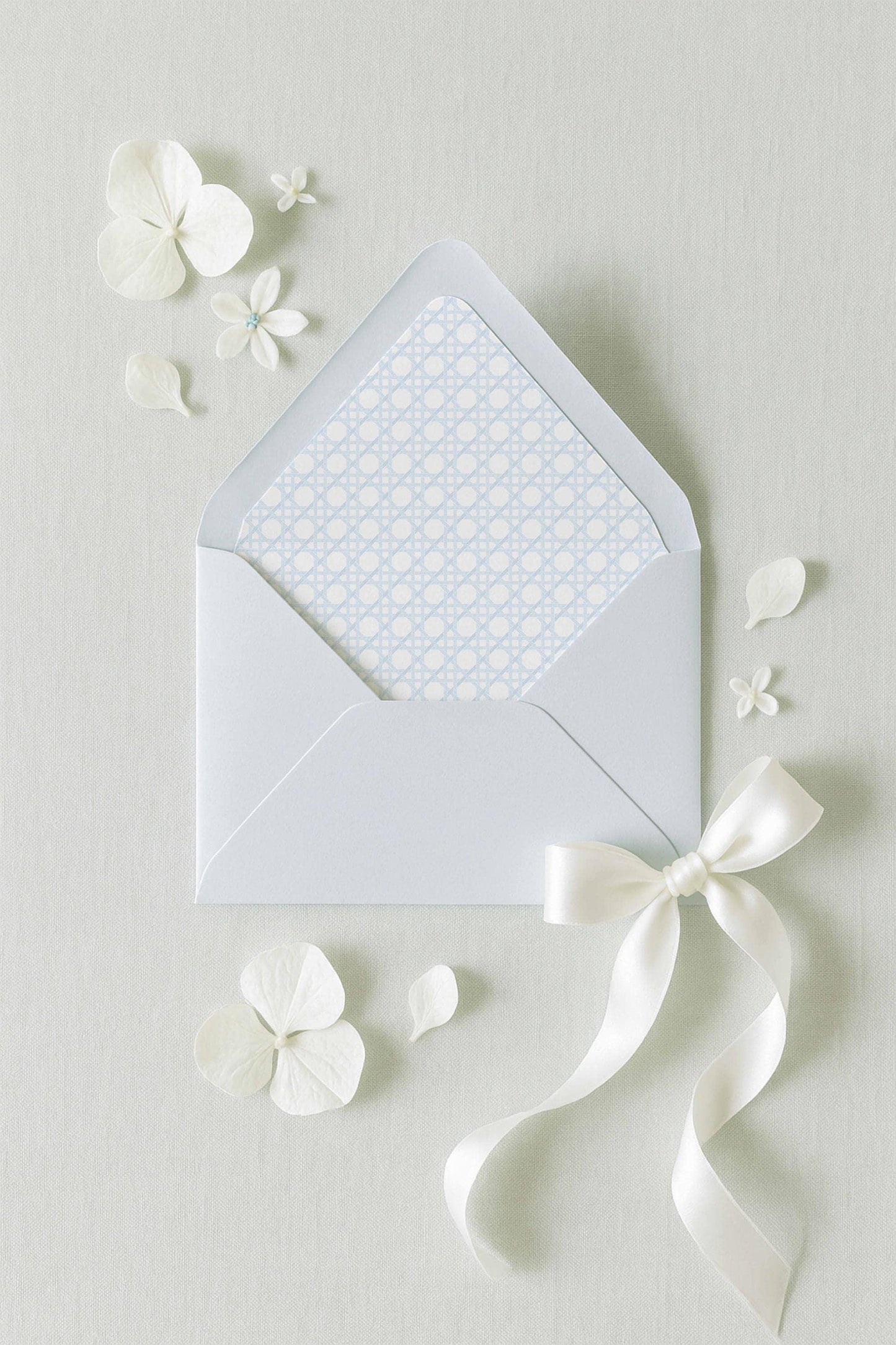 Blue Rattan Envelope Liner Template