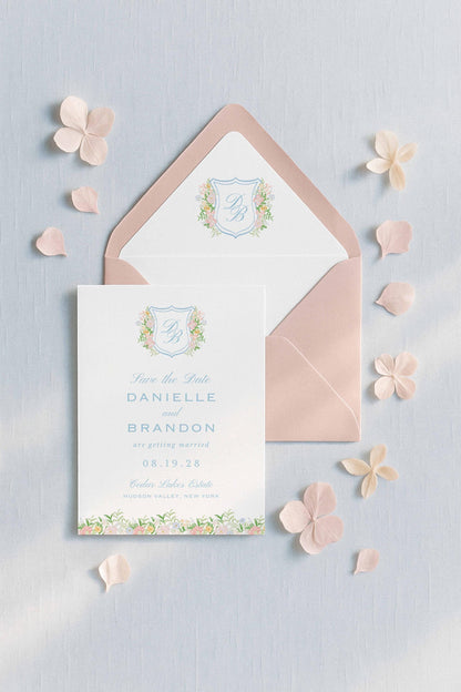 Colorful Floral Save the Date Template