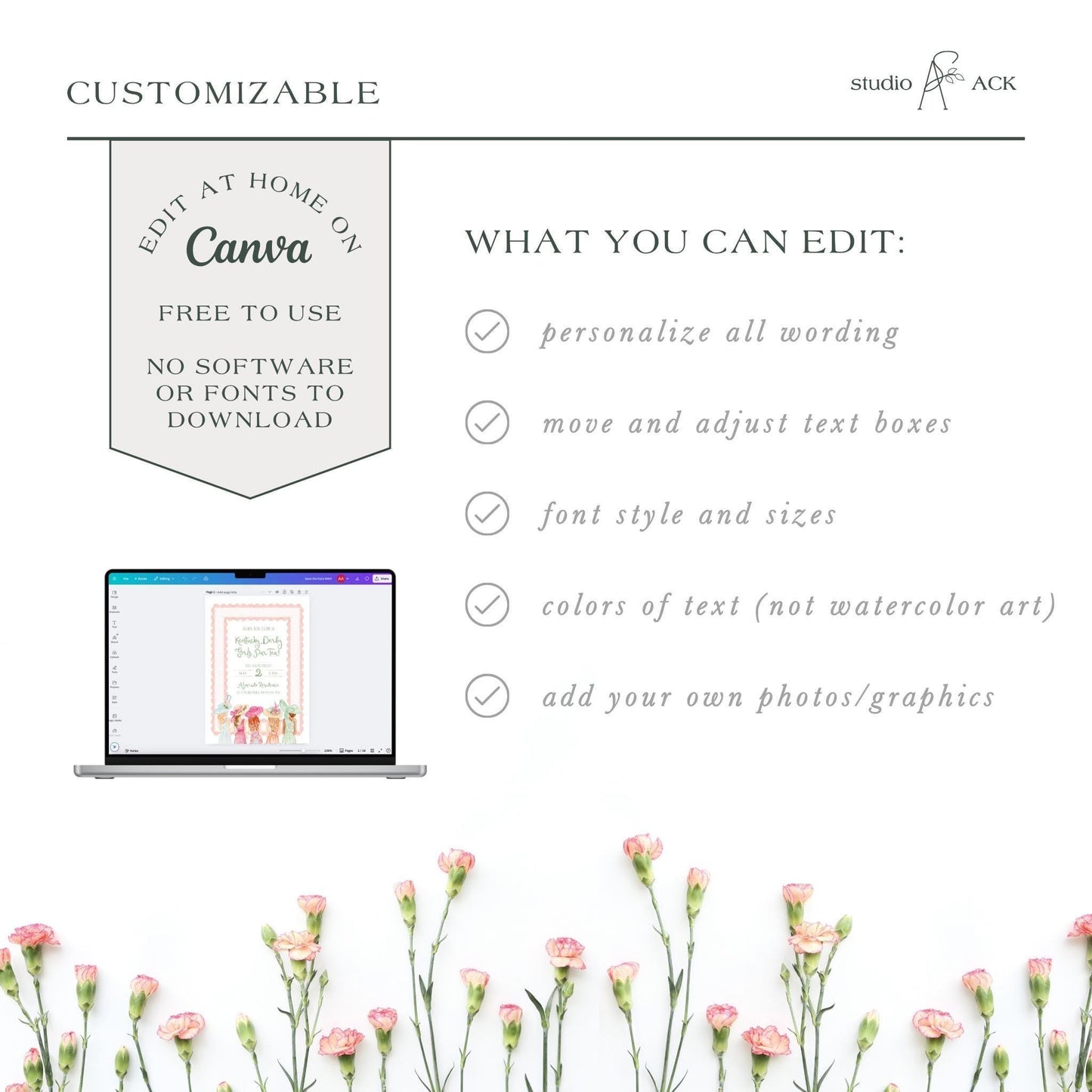 Kentucky Derby Party Invitation Template