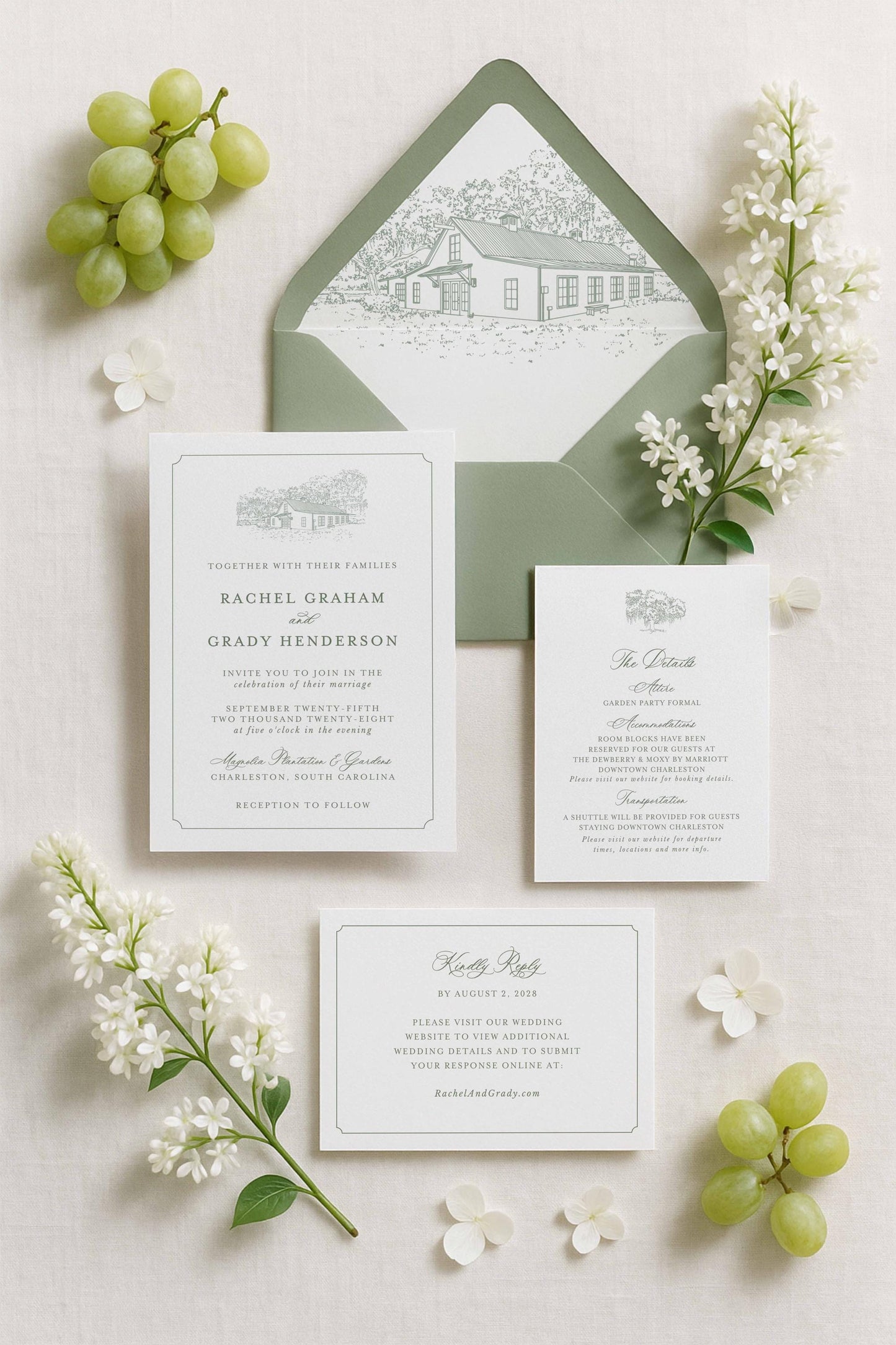 Magnolia Carriage House Wedding Template Bundle