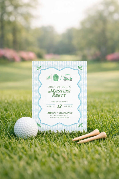 Golf Party Invitation Template