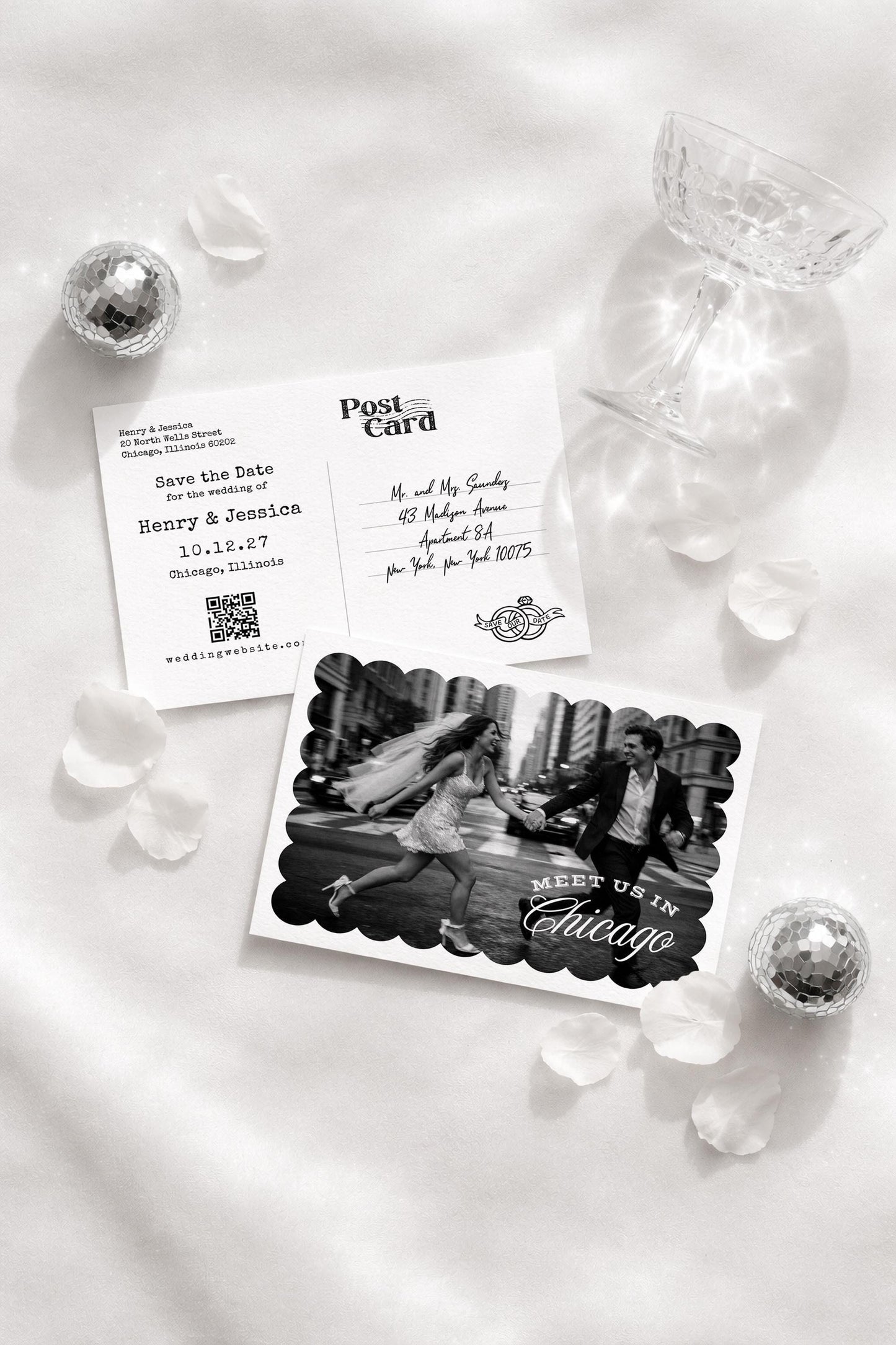 Vintage Minimalist Save the Date Template