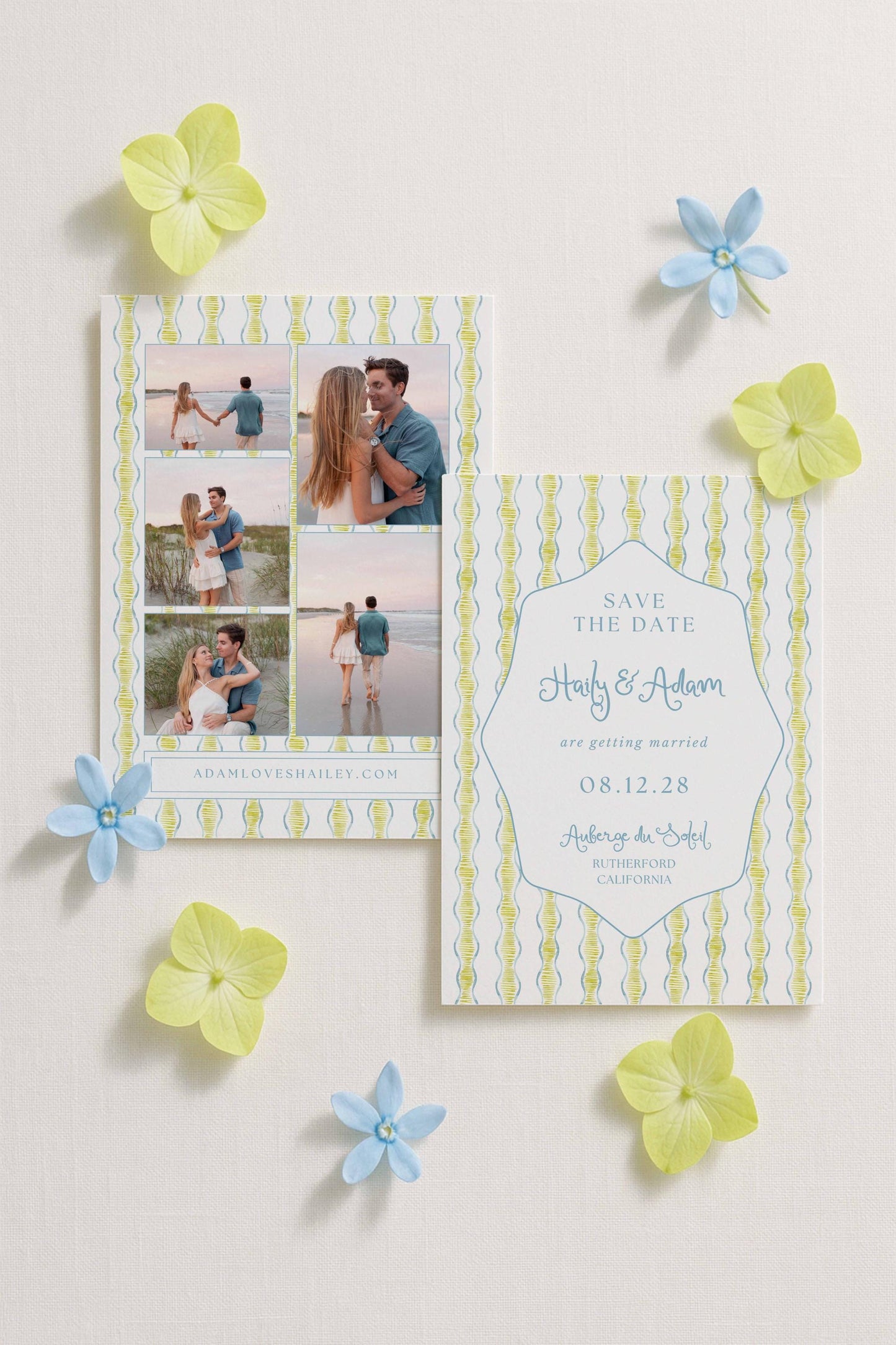 Fun Wavy Save the Date Template