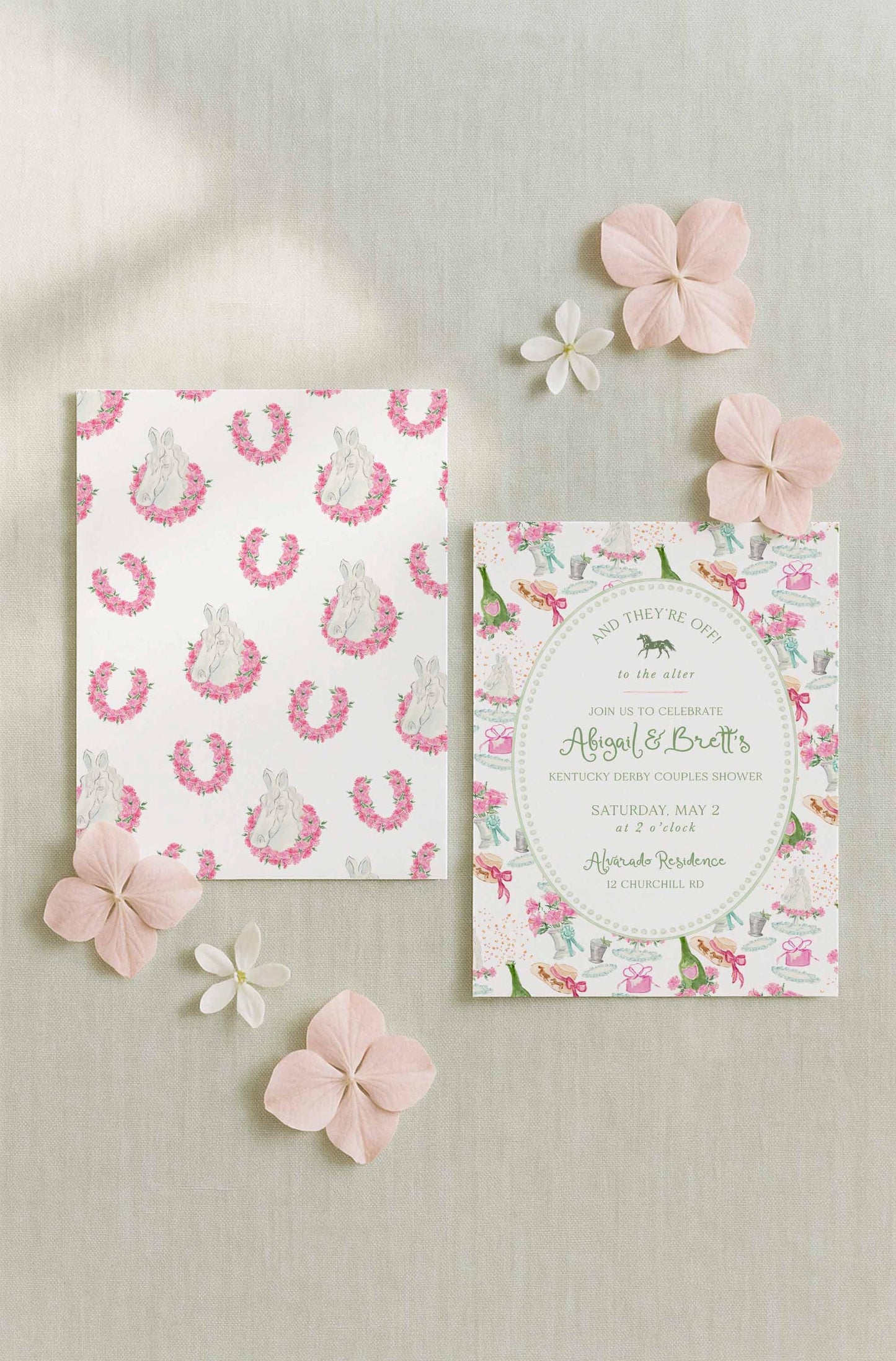 Kentucky Derby Engagement Party Invitation Template