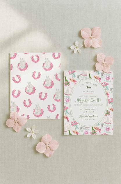 Kentucky Derby Engagement Party Invitation Template