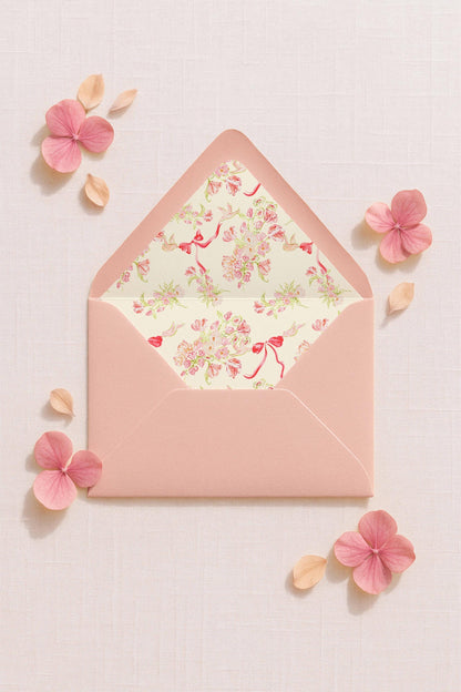 Whimsical Garden Envelope Liner Template