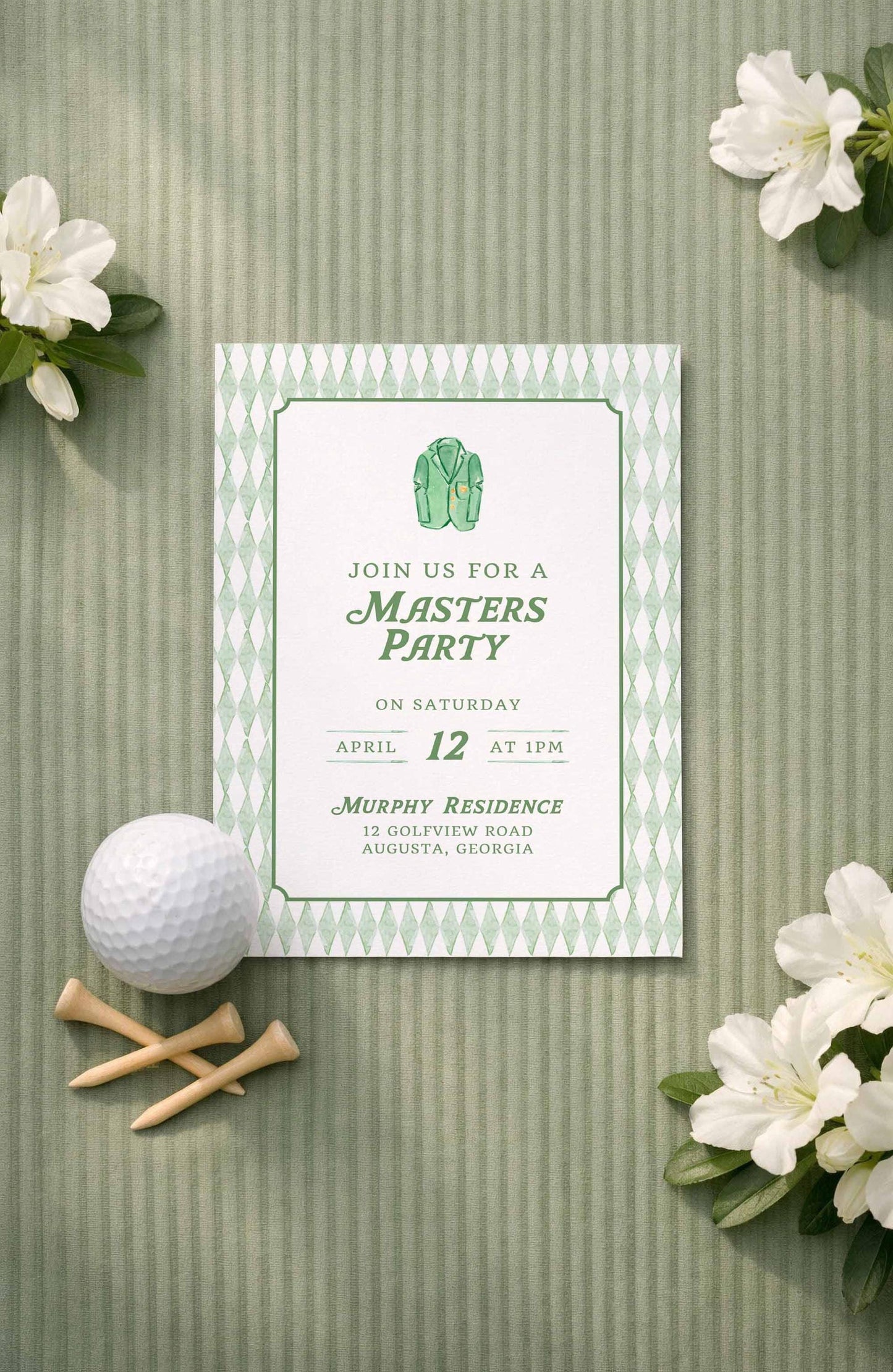 Golf Party Invitation Template