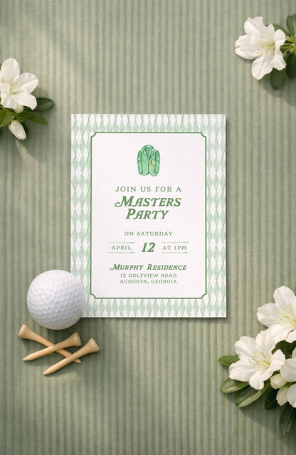 Golf Party Invitation Template
