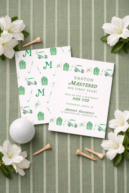 Golf Birthday Invitation Template