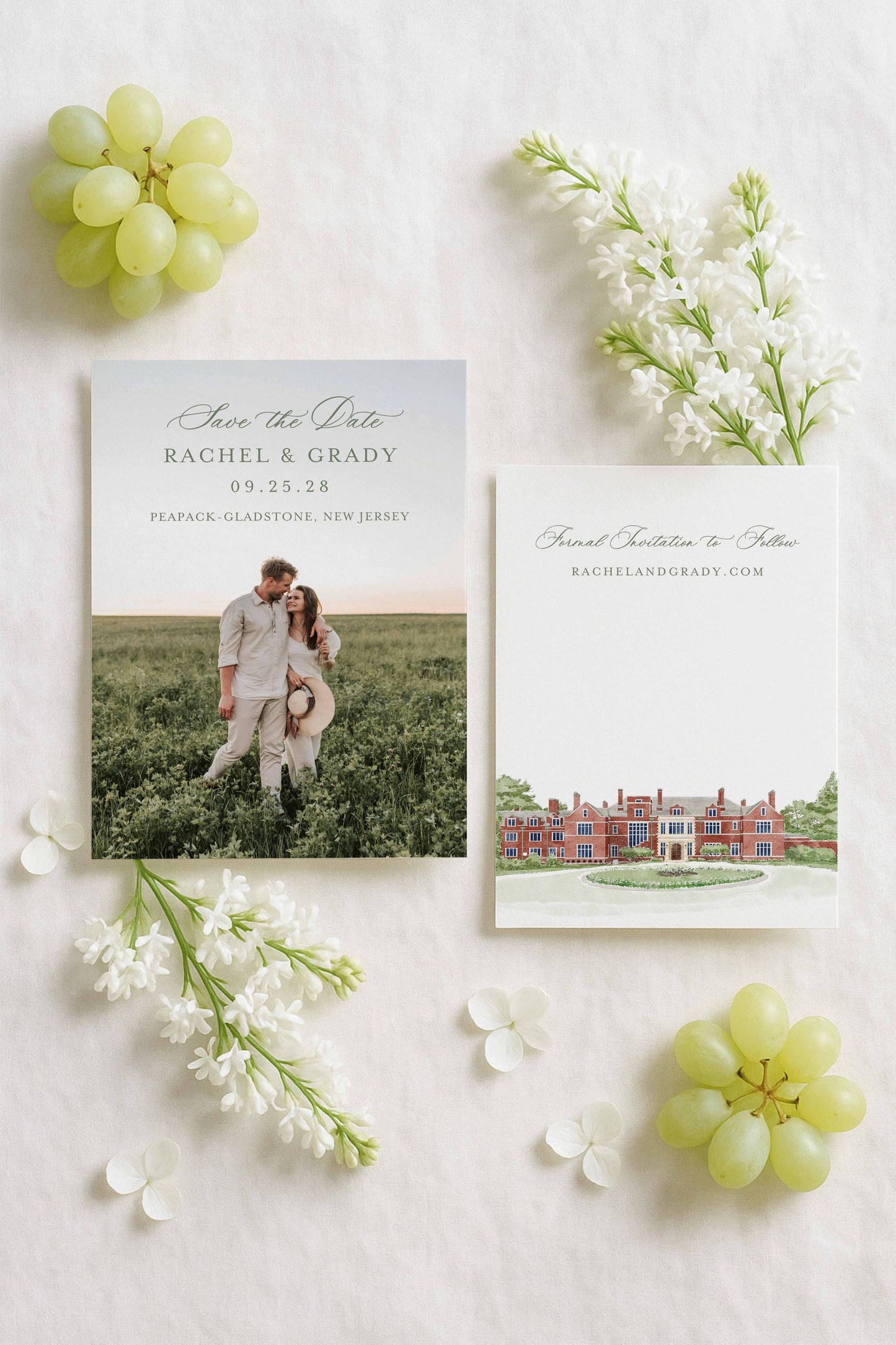 Mansion at Natirar Save the Date Template
