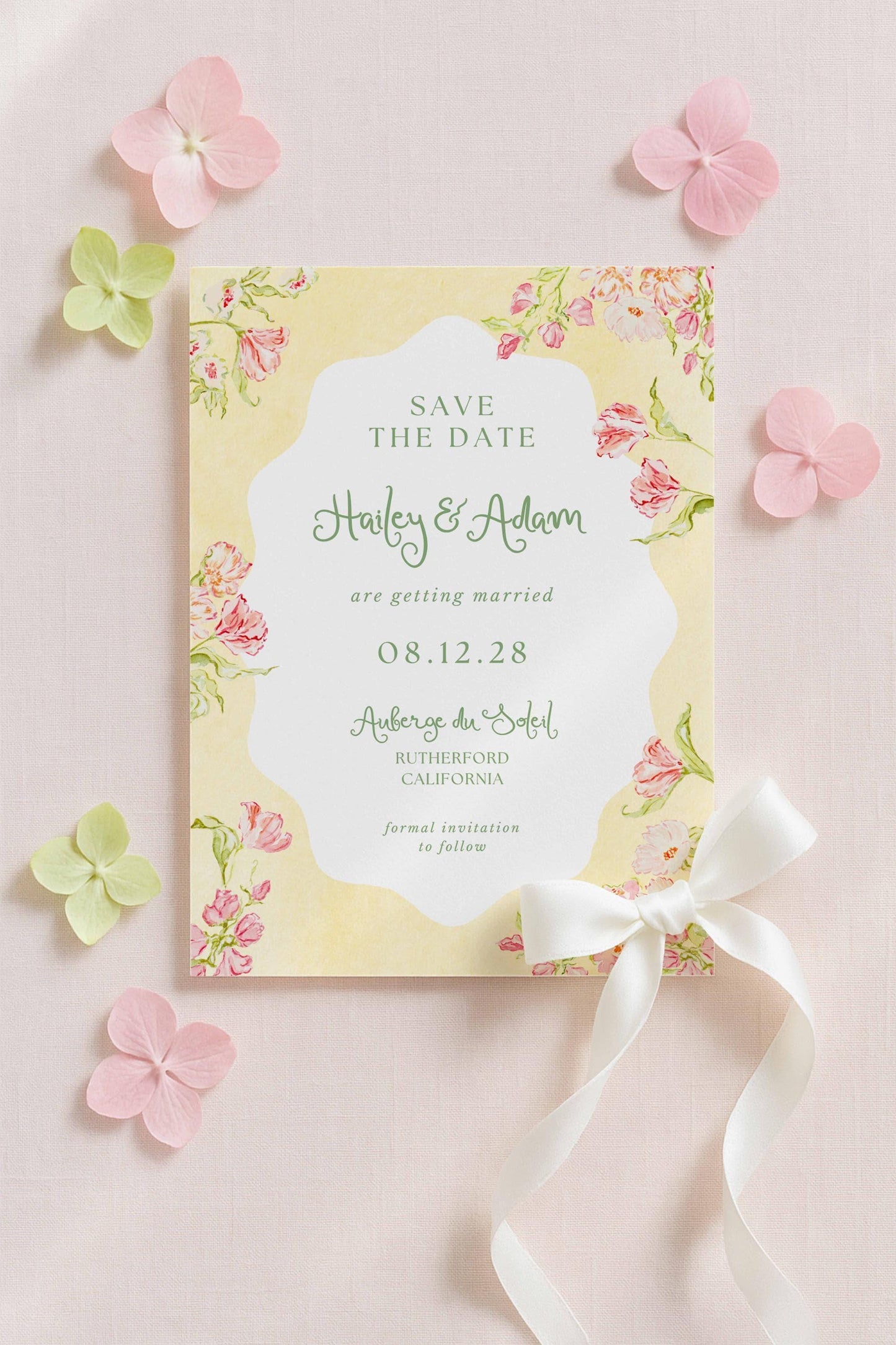 Whimsical Garden Save the Date Template