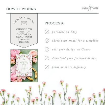 Kentucky Derby Party Invitation Template