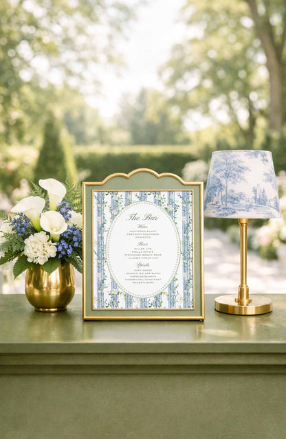 Blue, White & Green Wedding Template Bundle