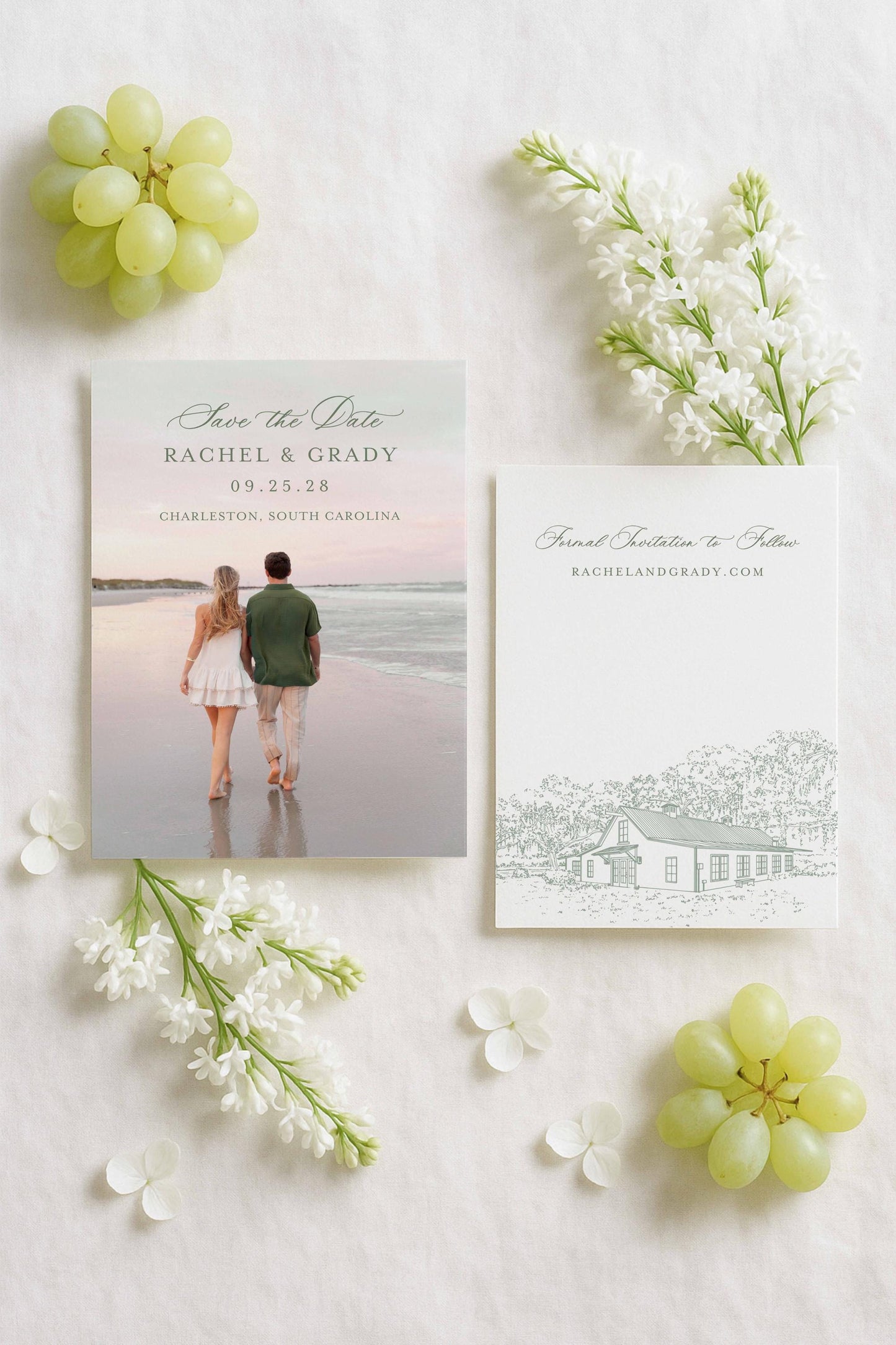 Magnolia Carriage House Save the Date Template