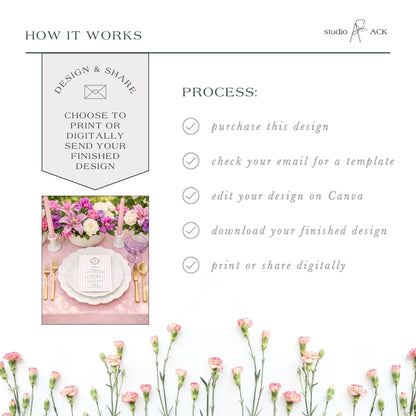 The image is a collage of various images, including a floral arrangement, a table setting, and a printed design. The text in the image provides information about the design and sharing process, but it does not contain any descriptive text about the individual images.