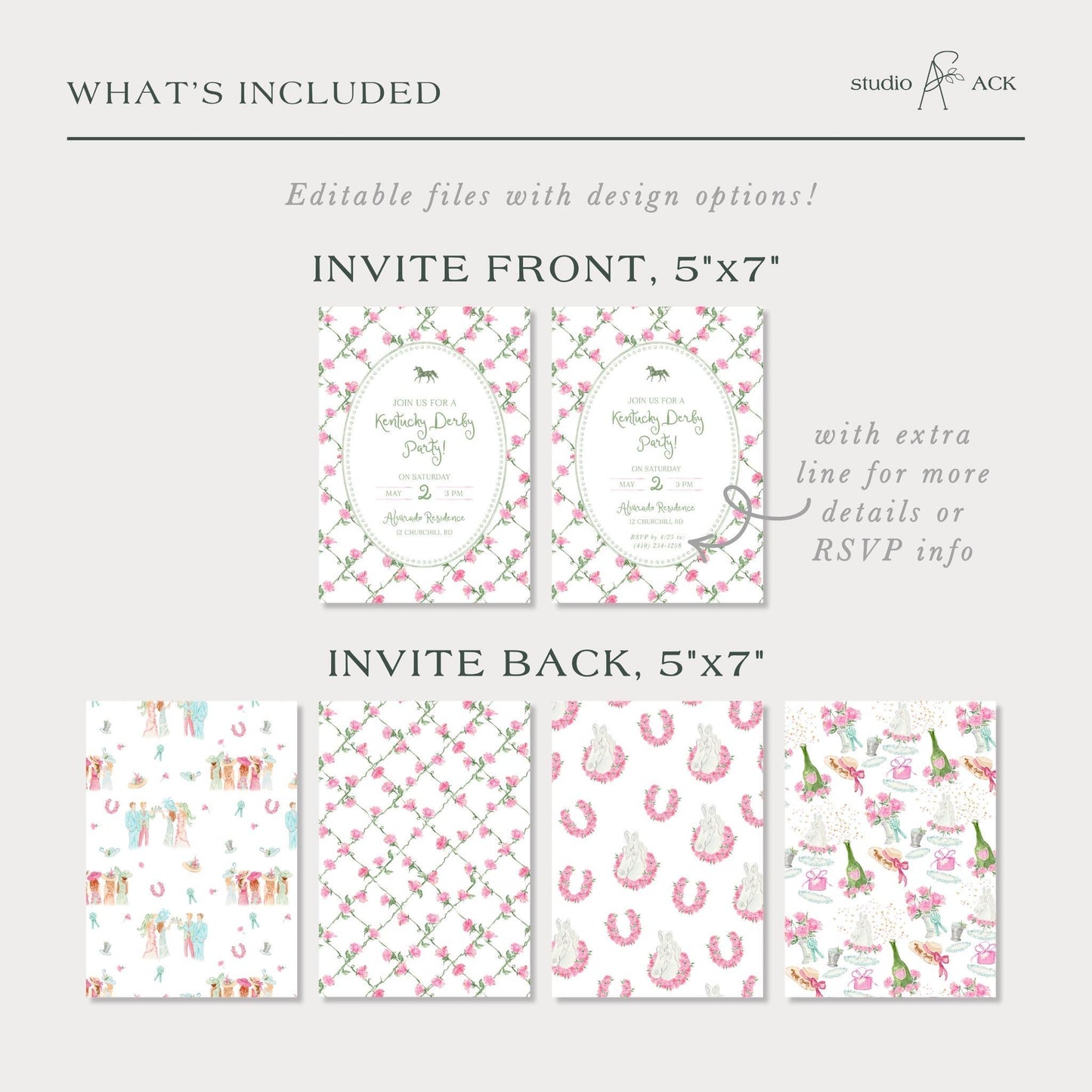 Kentucky Derby Party Invitation Template