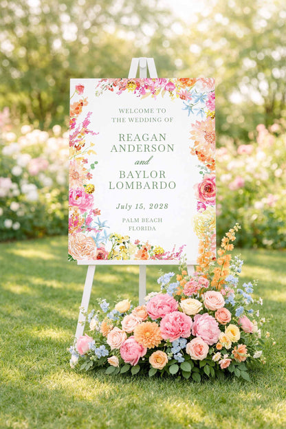 Colorful Floral Wedding Template Bundle