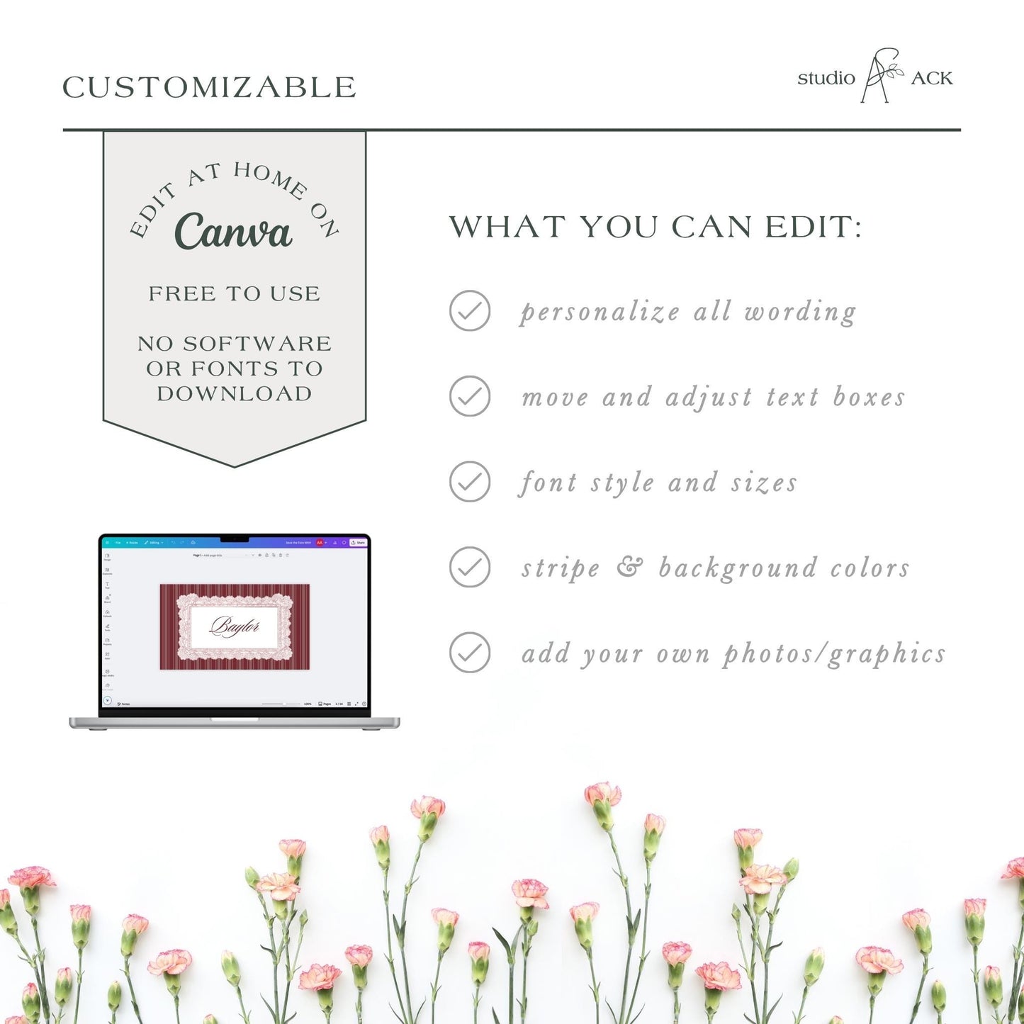 Vintage Lace Wedding Place Card Template