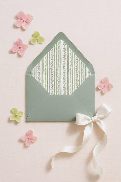Grandmillennial Floral Wedding Invitation Suite Template
