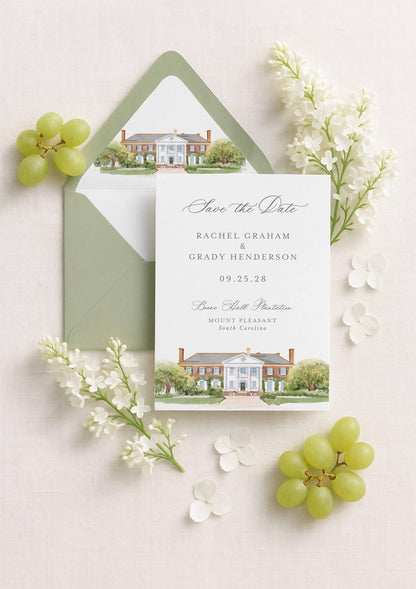 Boone Hall Save the Date Template