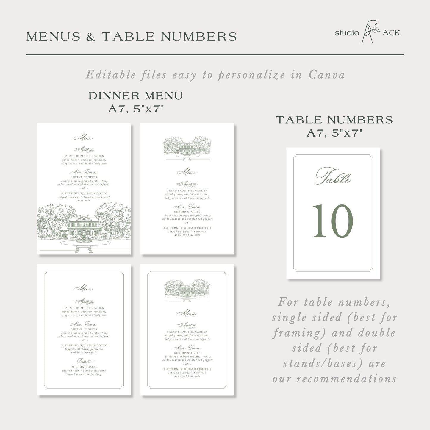 Legare Waring House Wedding Template Bundle