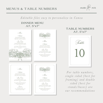 Legare Waring House Wedding Template Bundle