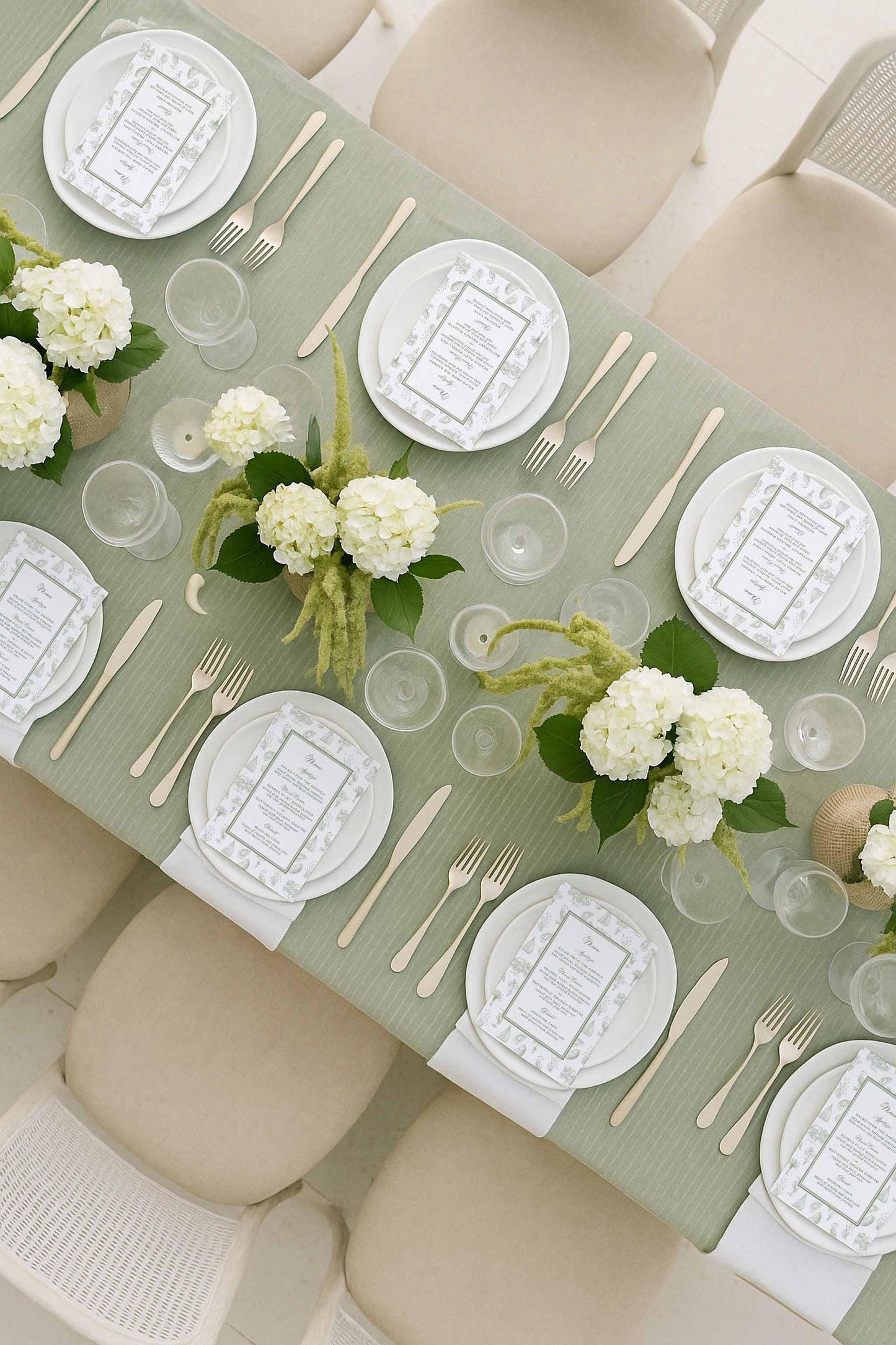 Southern Toile Wedding Menu Template