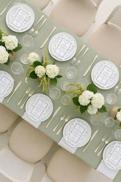 Southern Toile Wedding Menu Template