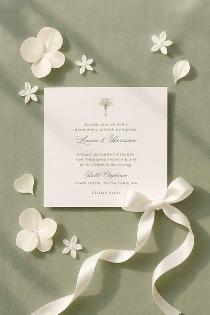 Oyster Roast Rehearsal Dinner Invitation