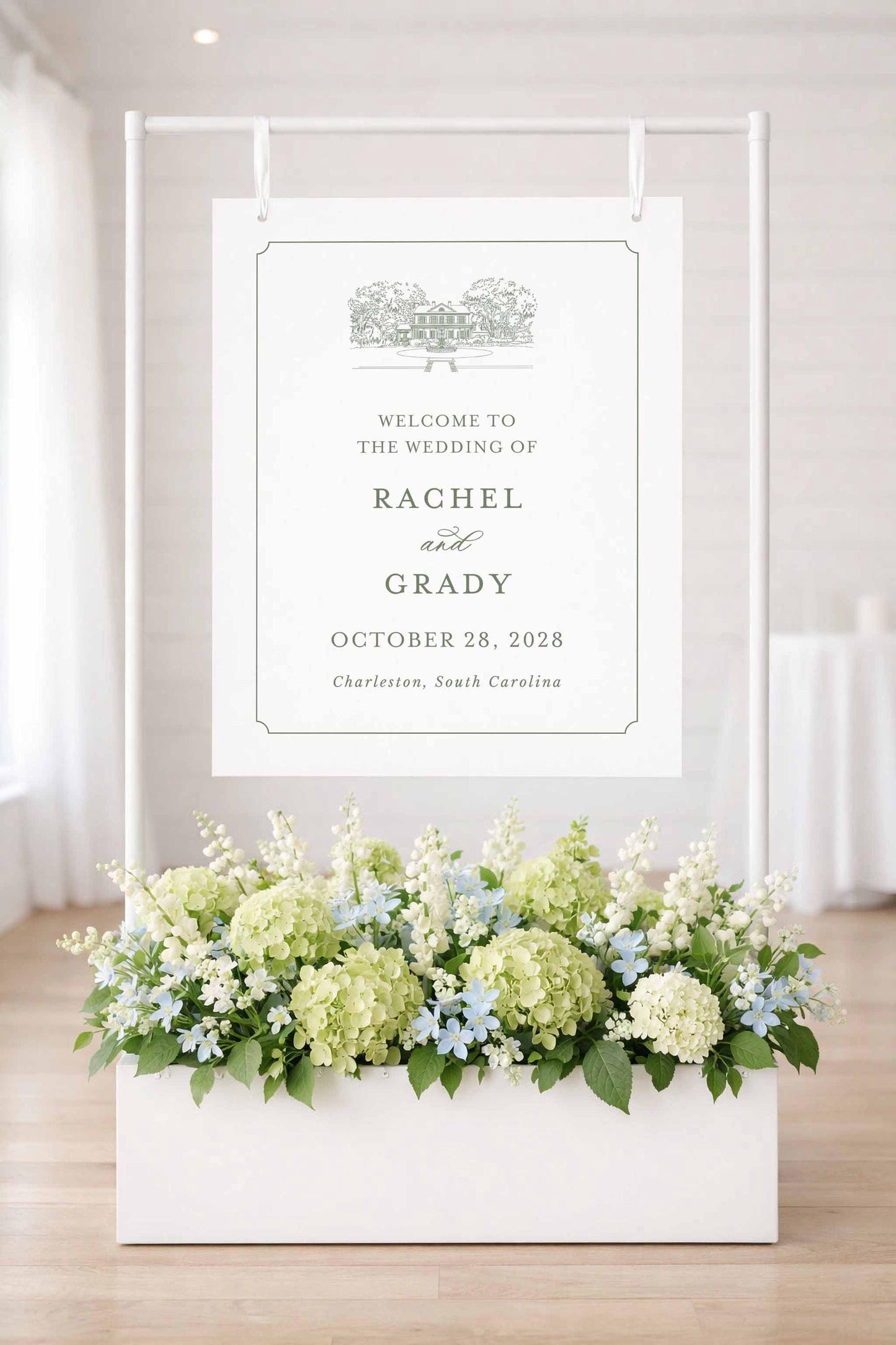 Legare Waring House Wedding Welcome Sign Template