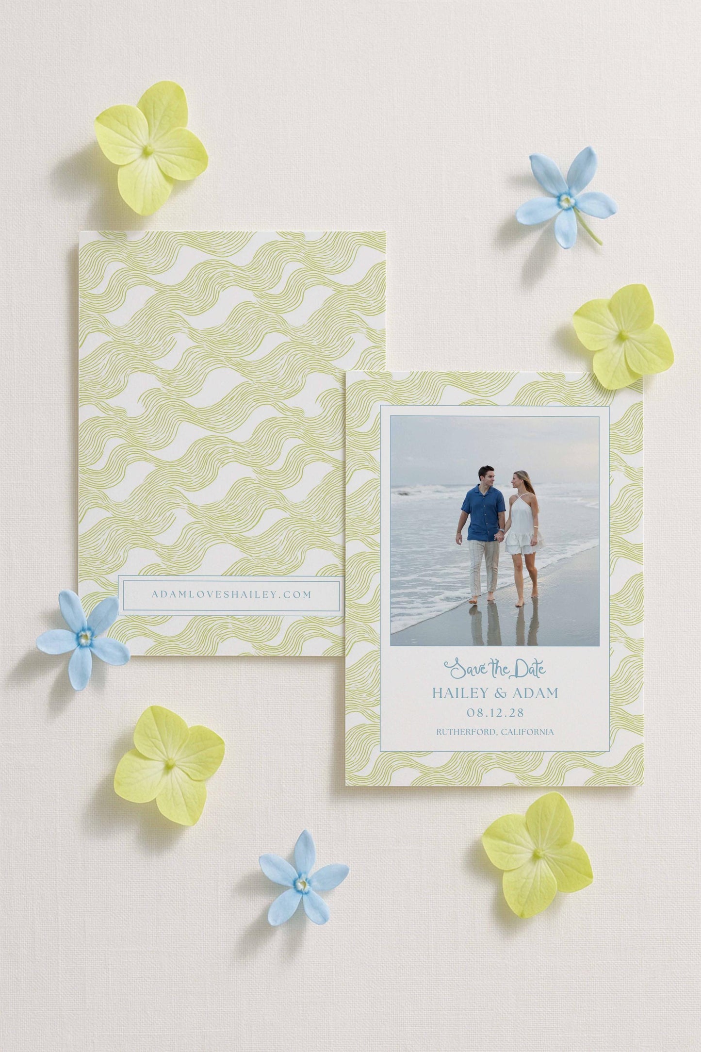 Fun Wavy Save the Date Template
