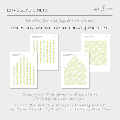 Fun Wavy Wedding Invitation Suite Template