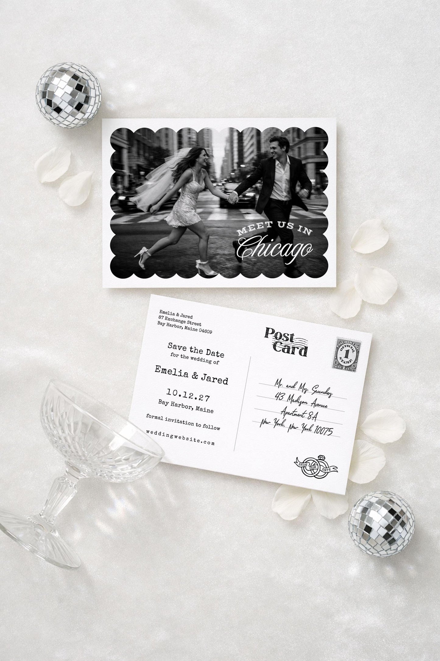Vintage Minimalist Save the Date Template