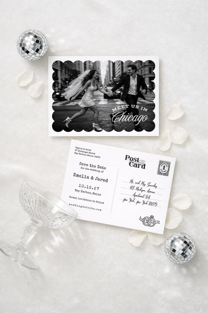 Vintage Minimalist Save the Date Template