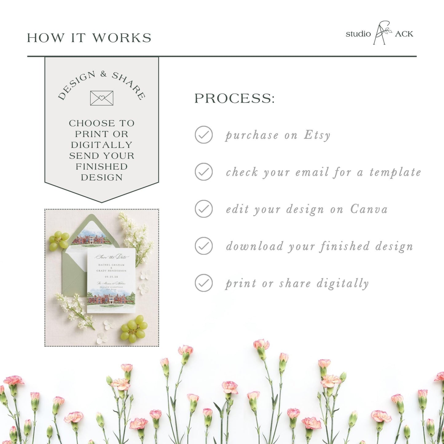 Mansion at Natirar Save the Date Template