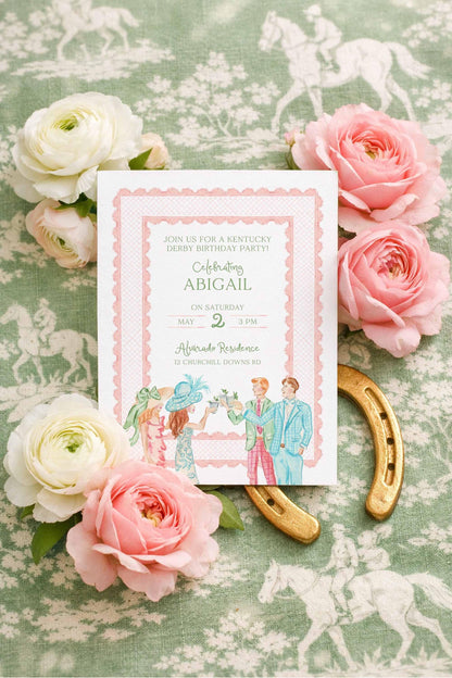 Kentucky Derby Birthday Invitation Template