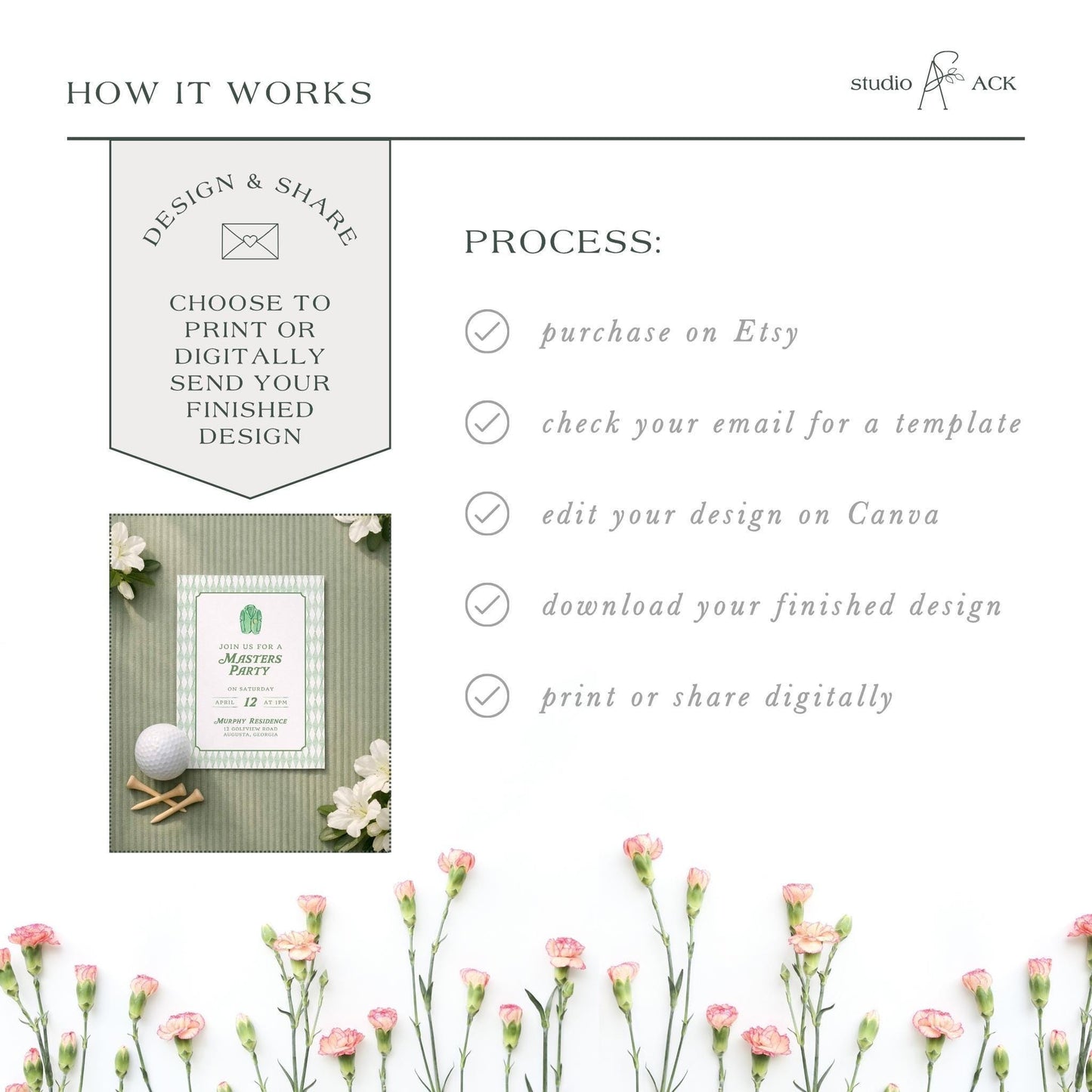 Golf Party Invitation Template