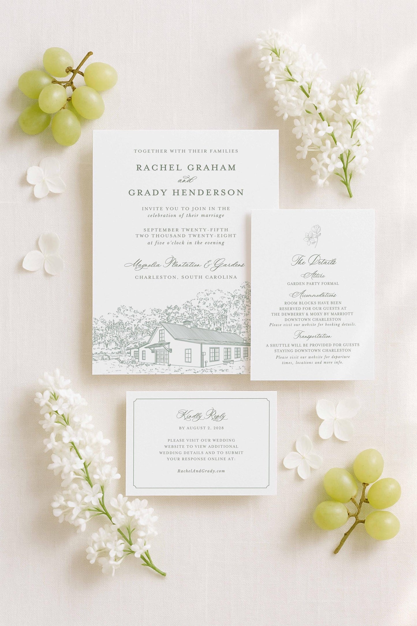 Magnolia Carriage House Wedding Template Bundle