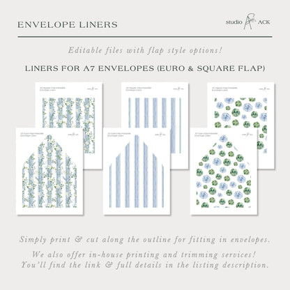 Blue, White & Green Wedding Template Bundle