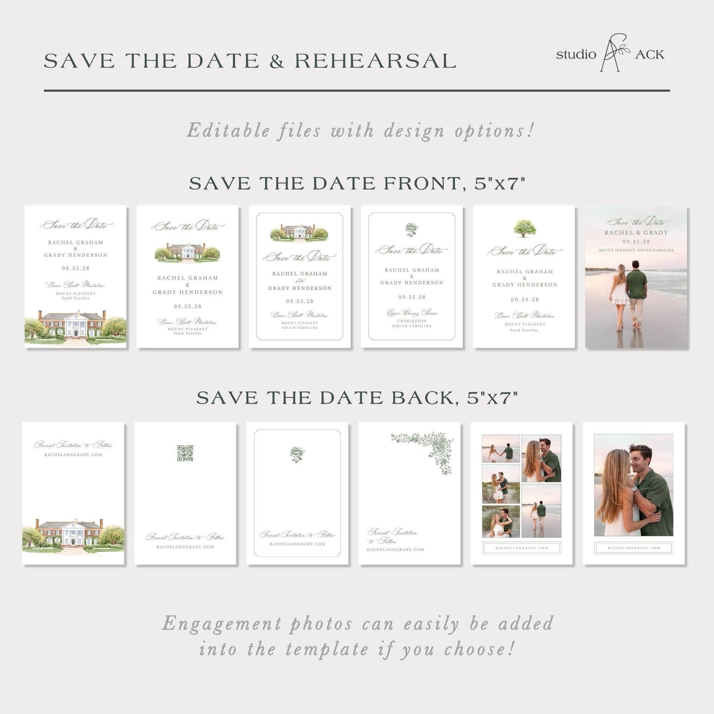 Boone Hall Save the Date Template