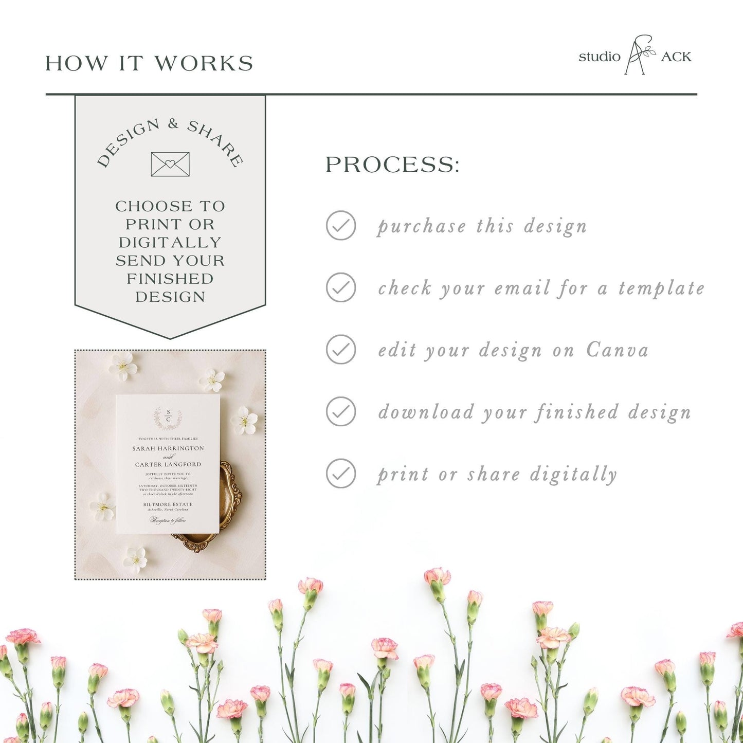 The image is a collage of various images, including a white envelope with a gold seal, a bouquet of pink flowers, and a white paper with text. The image does not contain any text, and the collage does not contain any text.