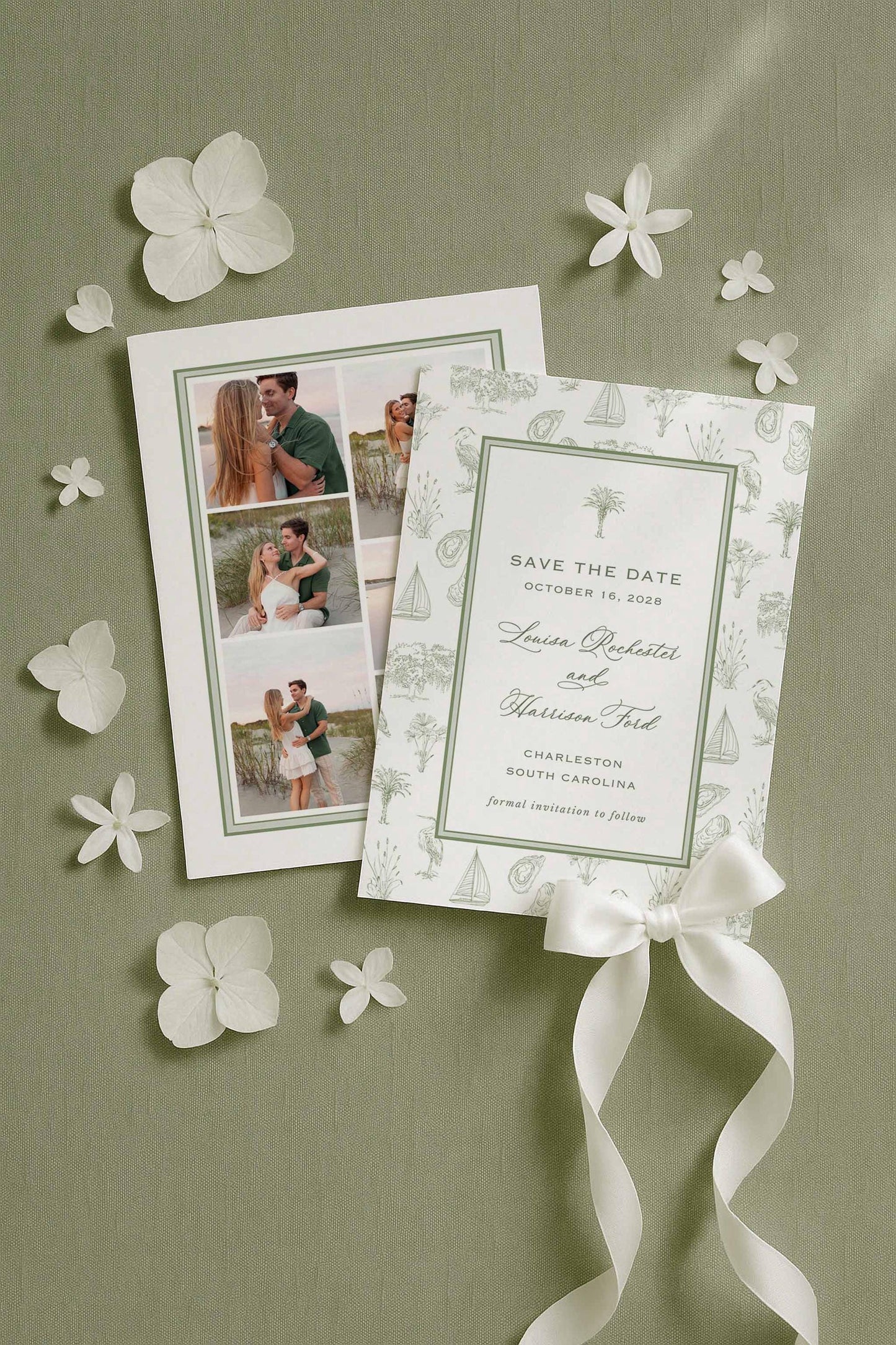 Southern Toile Save the Date Template
