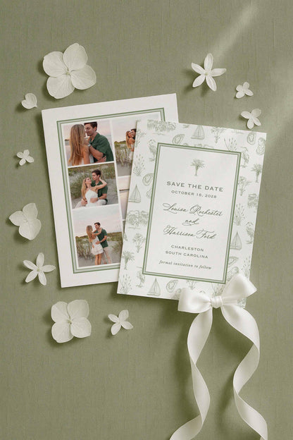 Southern Toile Save the Date Template