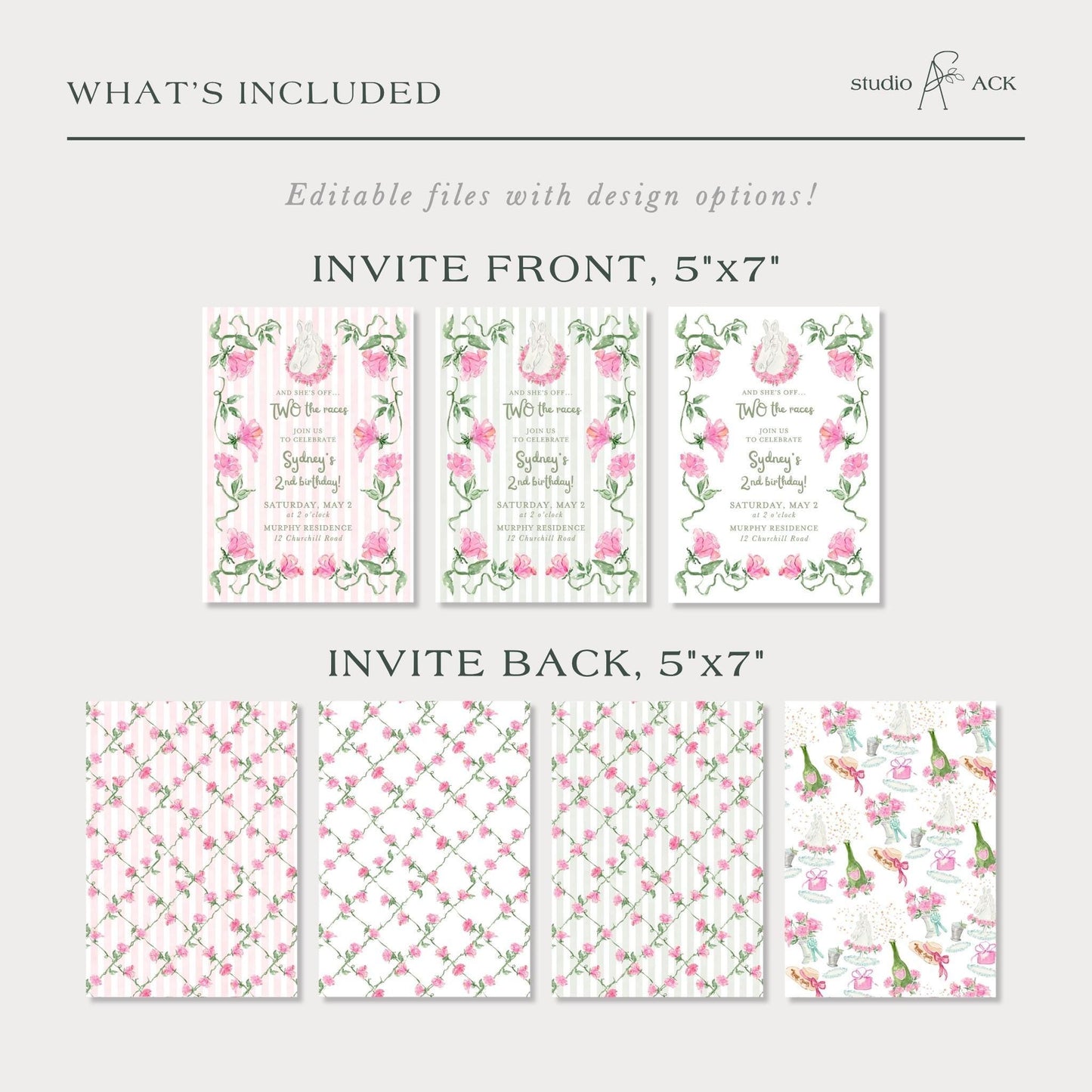 Kentucky Derby Birthday Invitation Template