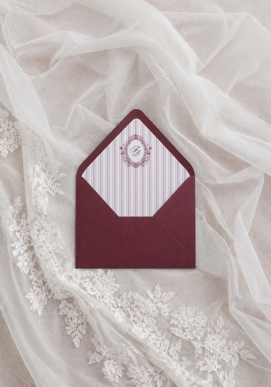 Vintage Lace Envelope Liner Template