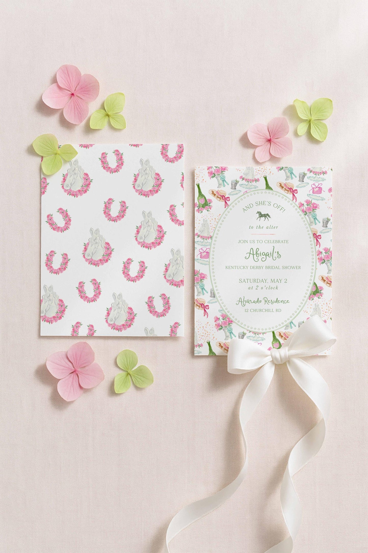 Kentucky Derby Bridal Shower Invitation Template