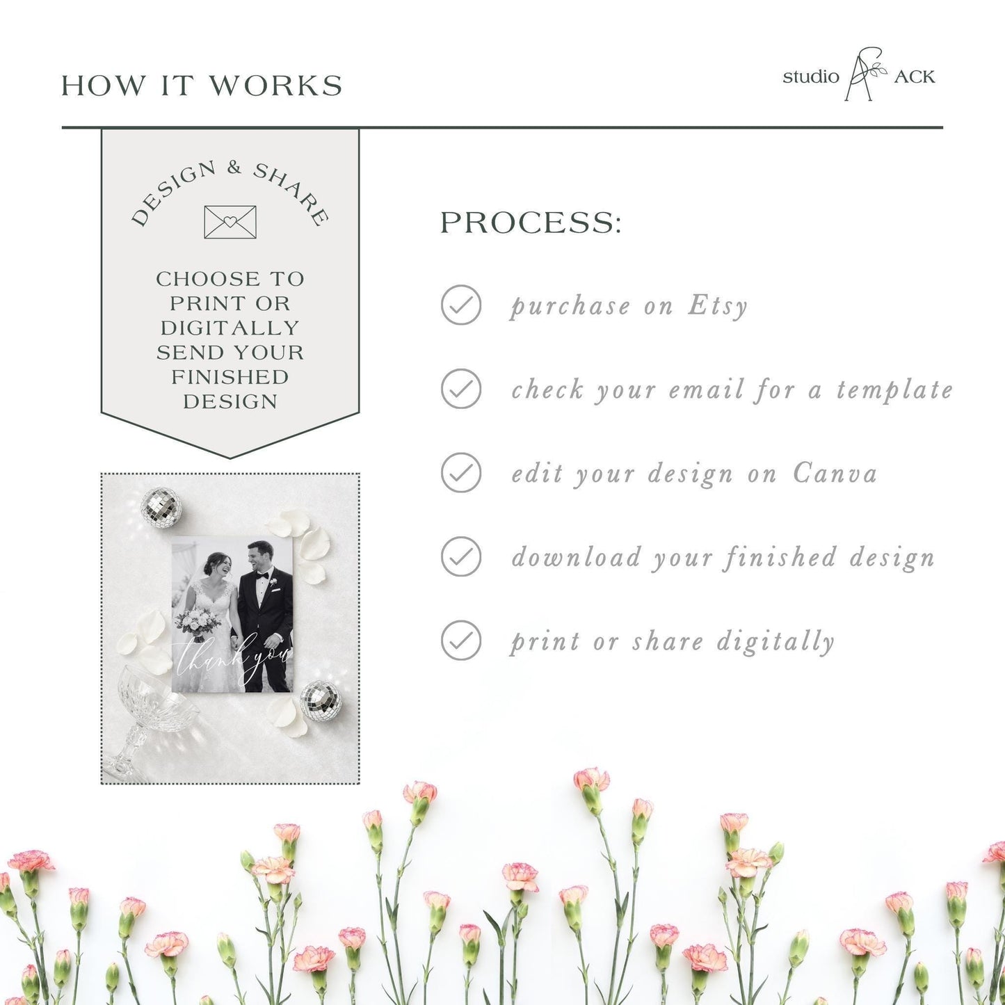 Vintage Minimalist Thank You Card Template