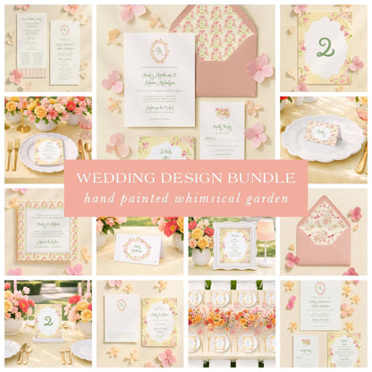 Whimsical Garden Wedding Template Bundle
