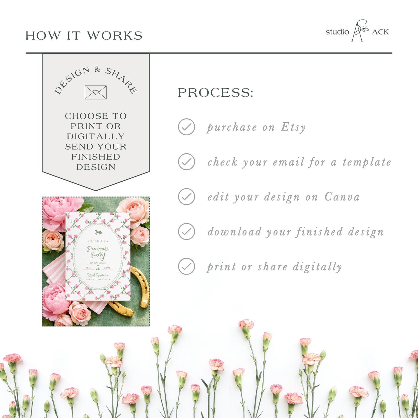 Preakness Party Invitation Template
