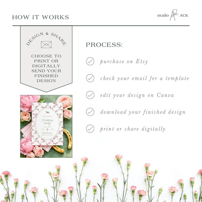 Preakness Party Invitation Template